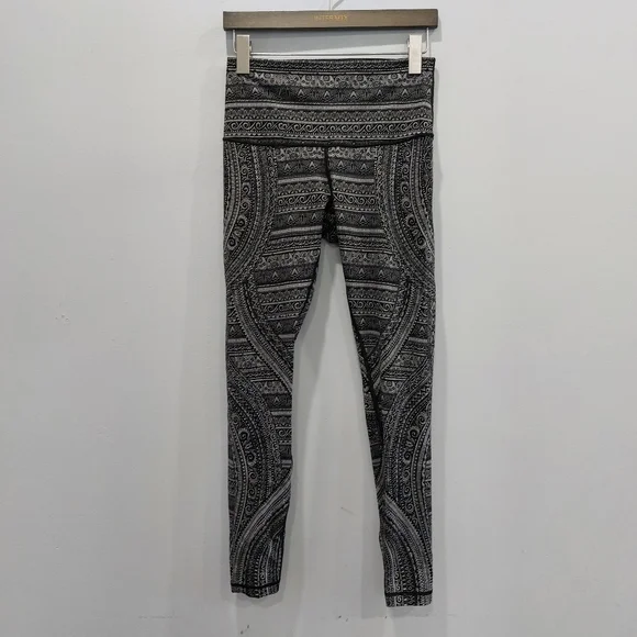 Lululemon Wunder Under Hi-Rise Tight Nulux size 4 Entwined Black Icey Grey  NWT